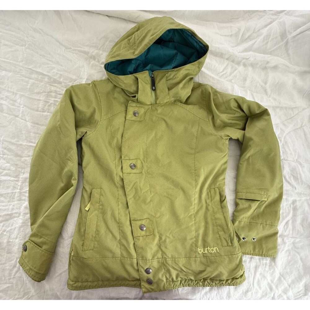 Burton Dryride Cool Flavors Junior Jacket L Medium Green Insulated Hooded - Picture 14 of 16
